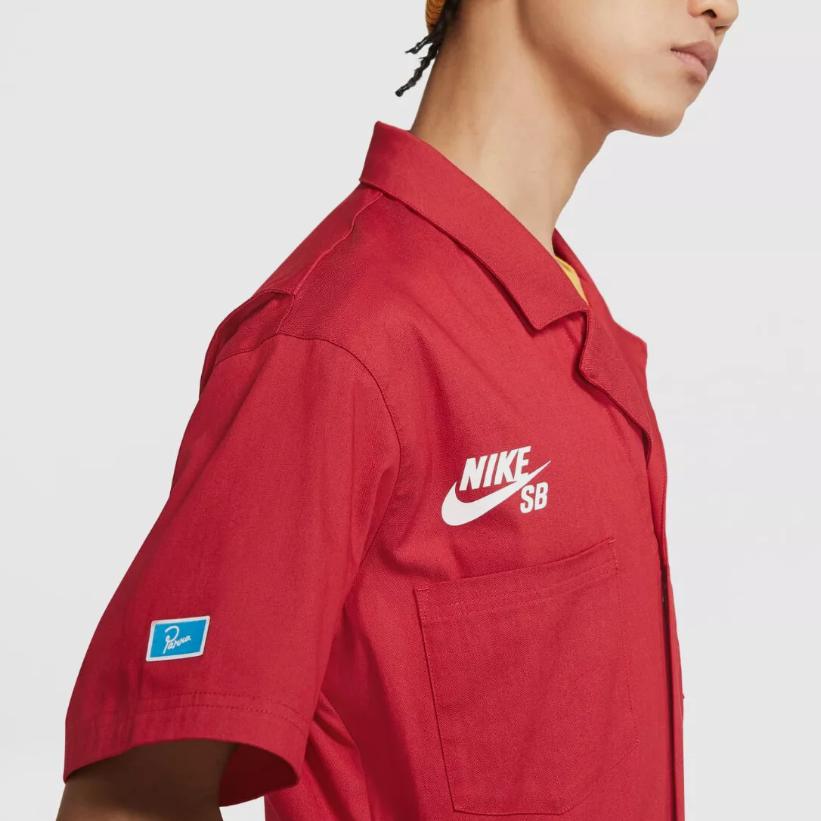 Nike SB France Skateboarding Egyszínű Alkalmi Overál Férfi Overál Campus-Red DM7701-636