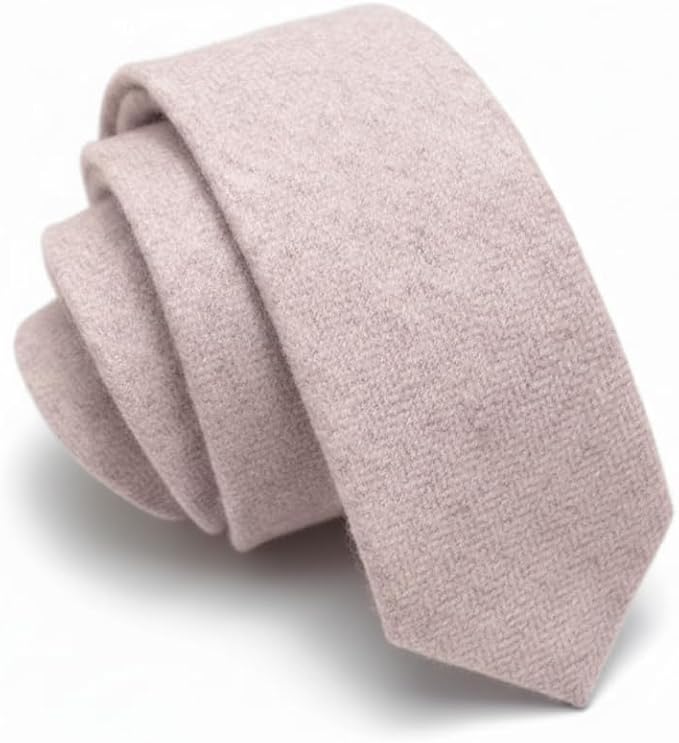Hamilton Kilts Traditional Wool Tweed Neck Tie Scottish Tartan Plaid Herringbone Pattern 6 cm