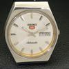 VINTAGE SEIKO 5 AUTOMATIC 6309A JAPAN MENS SILVER COLOR DIAL WATCH A500839-5 R154-a500839