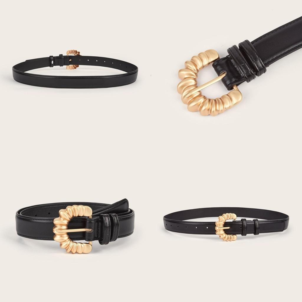 Stylish Retro Thin Waist Belt For Women With Alloy Buckle Ins Style Korean Fashion