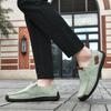 Outdoor Leather Shoes Men Comfortable Handmade Leather Flats Shoes Man Shoes Leisure Fashionable Walking Shoes