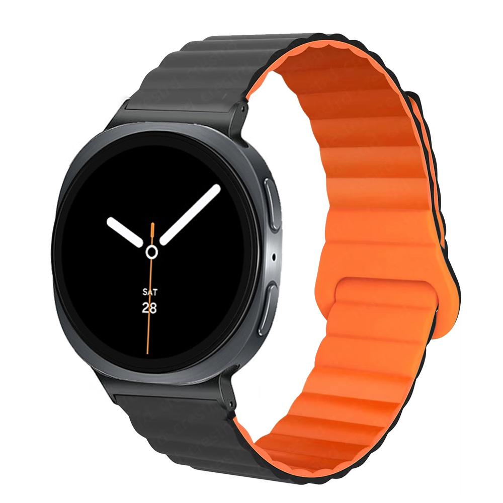 Magnetic Band For Samsung Galaxy watch 8/8 classic/ultra 44mm 40mm 46mm 47mm Silicone wrist bracelet correa Galaxy watch8 Strap