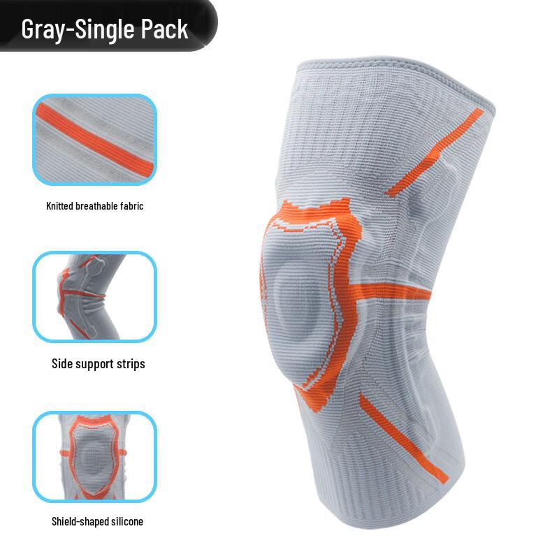 Tingbai Sports Silicone Double Strap Spring Support Knee Brace
