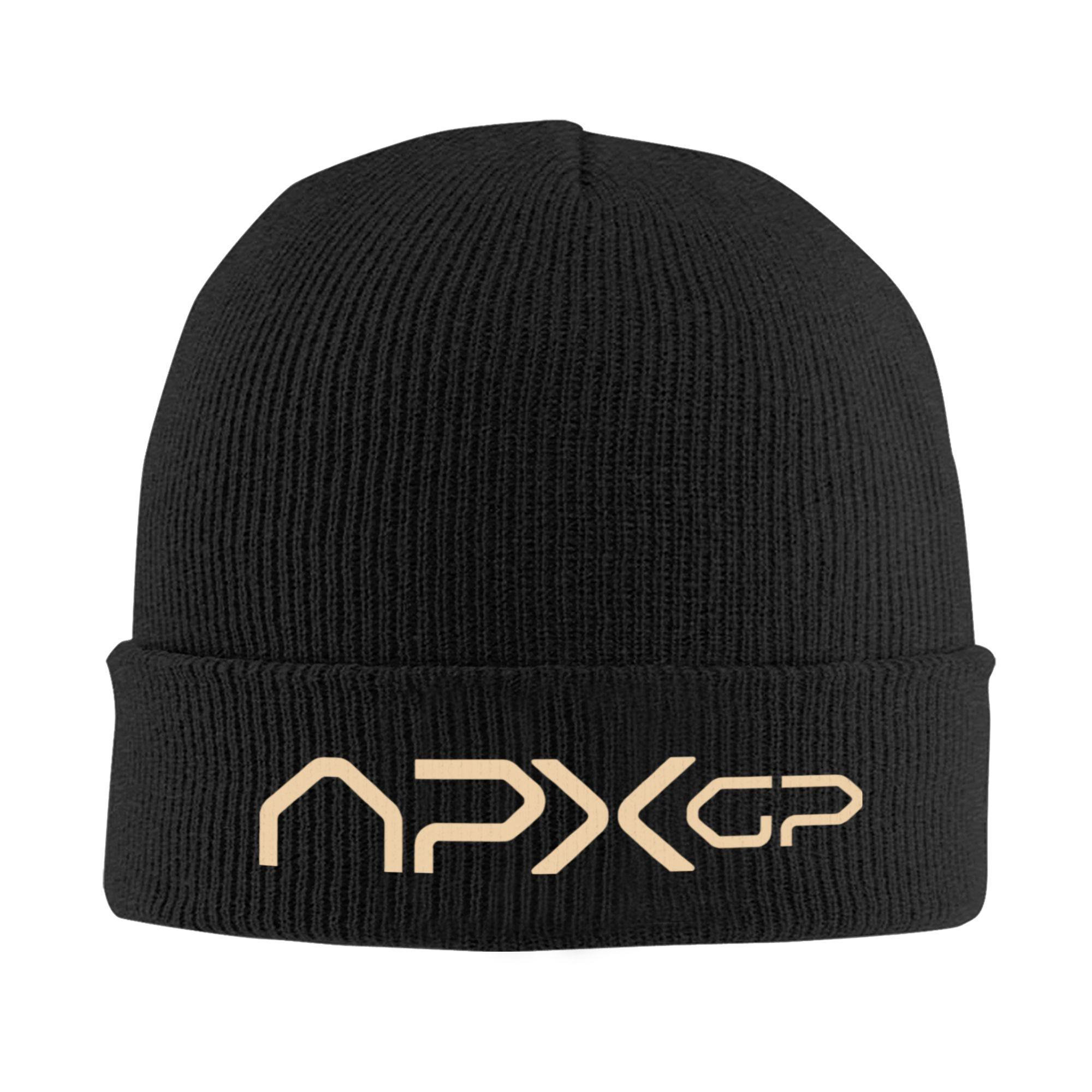 APX GP Apex Movie Team Logo Knitted Hat Beanie Autumn Winter Hats Warm Unisex Casual Cap For Unisex Women Gifts One Size