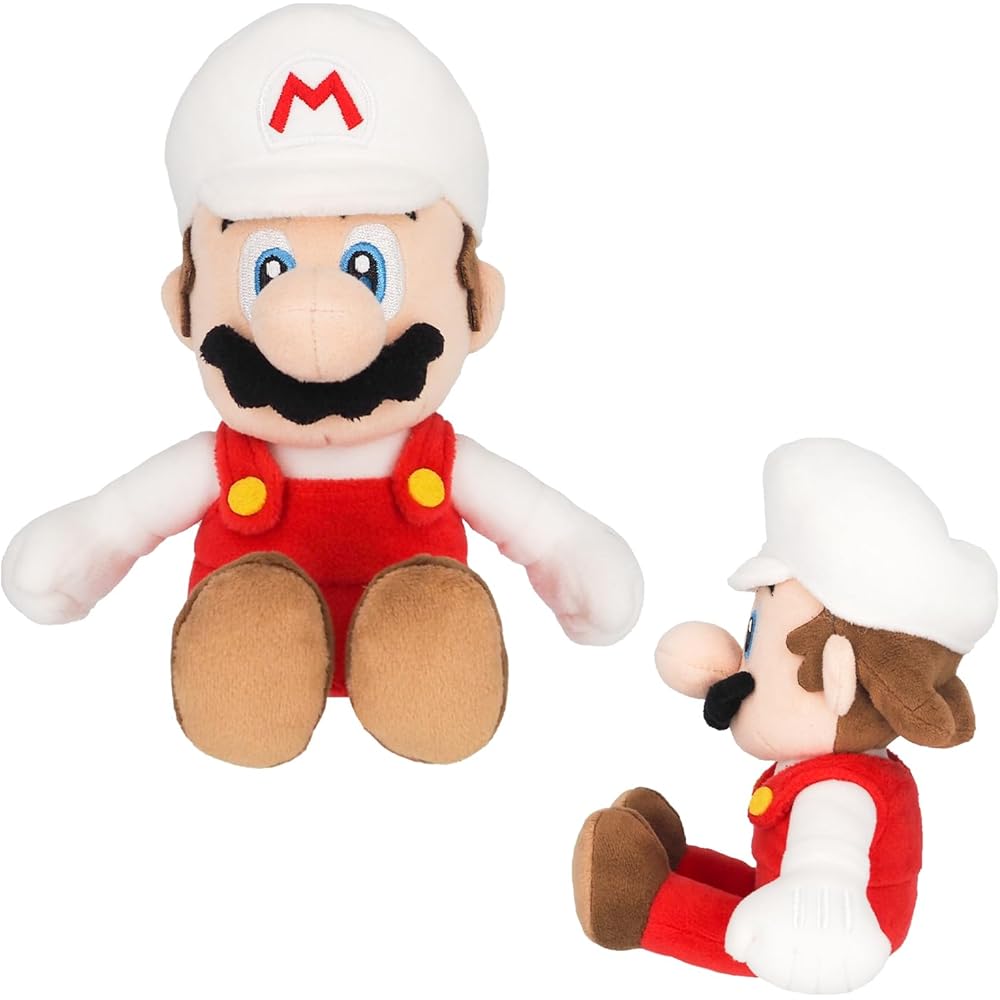 Sanei Boeki Super Mario All Star Collection Fire Mario Plush Toy 24cm