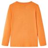 T-shirt enfant manches longues orange foncé 92/104/116/128/140