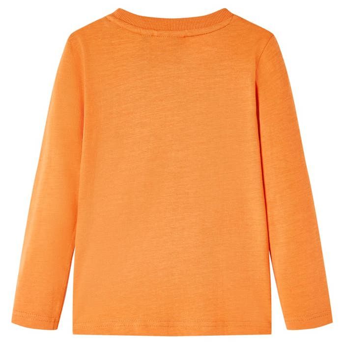 T-shirt enfant manches longues orange foncé 92/104/116/128/140