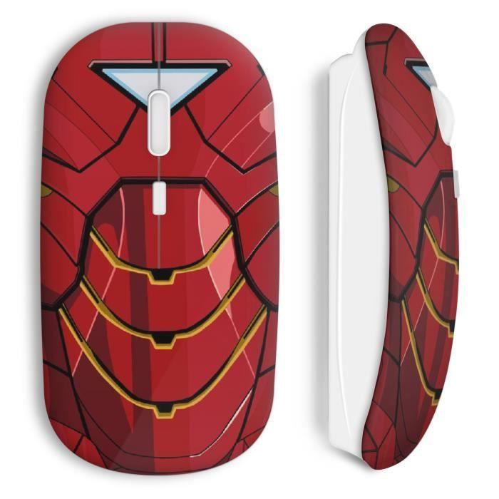 Mouse wireless con armatura rossa stile Iron Man Avenger
