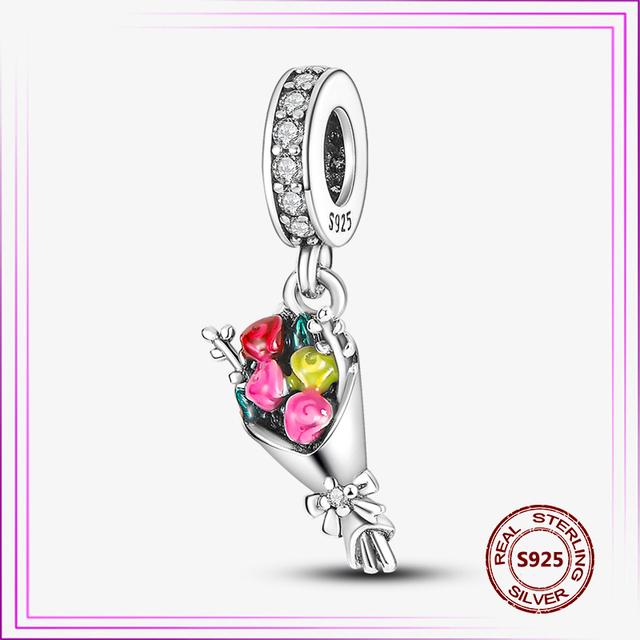 

Новый 925 Серебряный Подвеска Для Оригинальных Подвесок Diy Браслет Глобальные Бусы Подарок Женщин Ювелирные Изделия сливовый