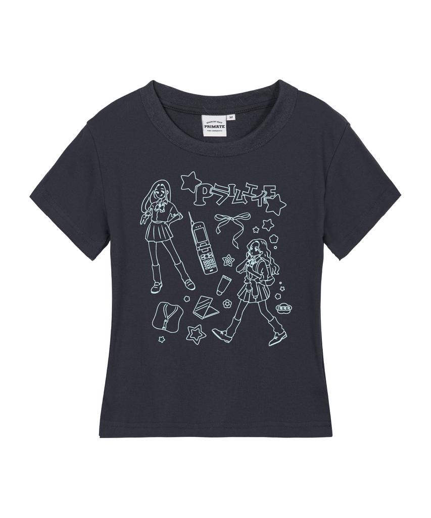 PRIMATE S Girl Women'S Slim Fit Short Sleeve T-Shirt 5 Colors