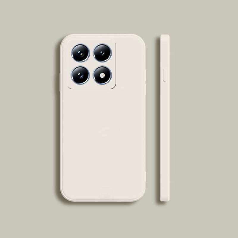 Čtvercový ochranný kryt na telefon z tekutého silikonu Pro Xiaomi Mi 14T 14 T Pro Kryt Pro Xiaomi 15T 15 T Pro Kryty