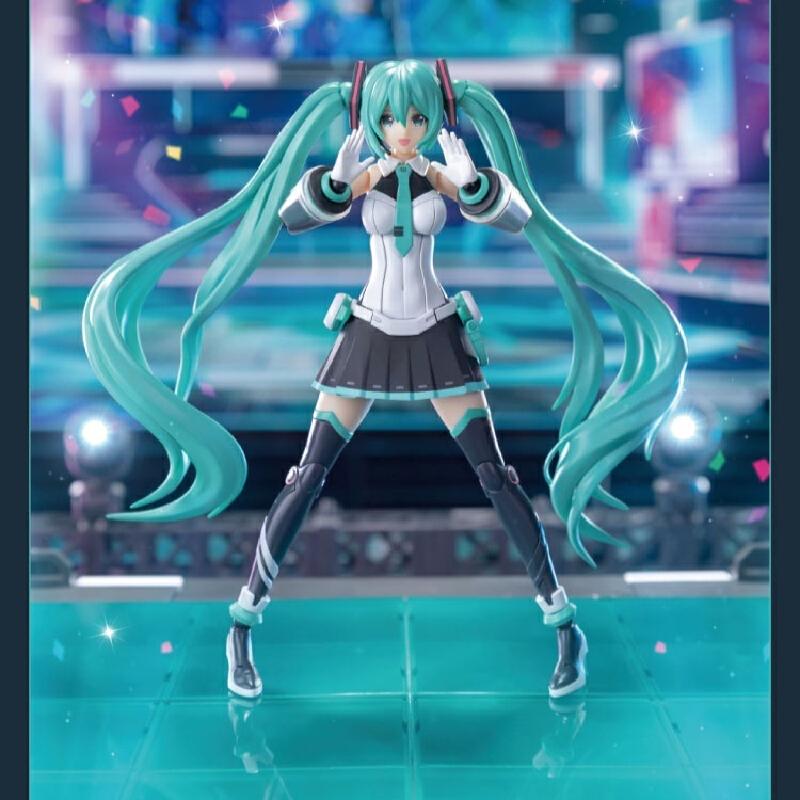 Hatsune Miku Sing To The Future Action Figure With Led Stage Model Color Changing Lights Cute Collectible Toy Desktop Decoration