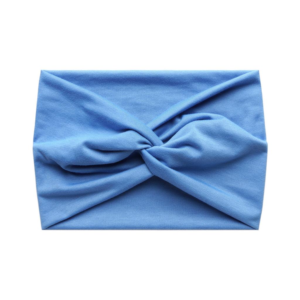 Faixa de Cabelo Esportiva Elástica Cruzada Cor Sólida Versão Larga 18cm Feminina Antiperspirante Absorvente de Suor Acessórios de Cabelo