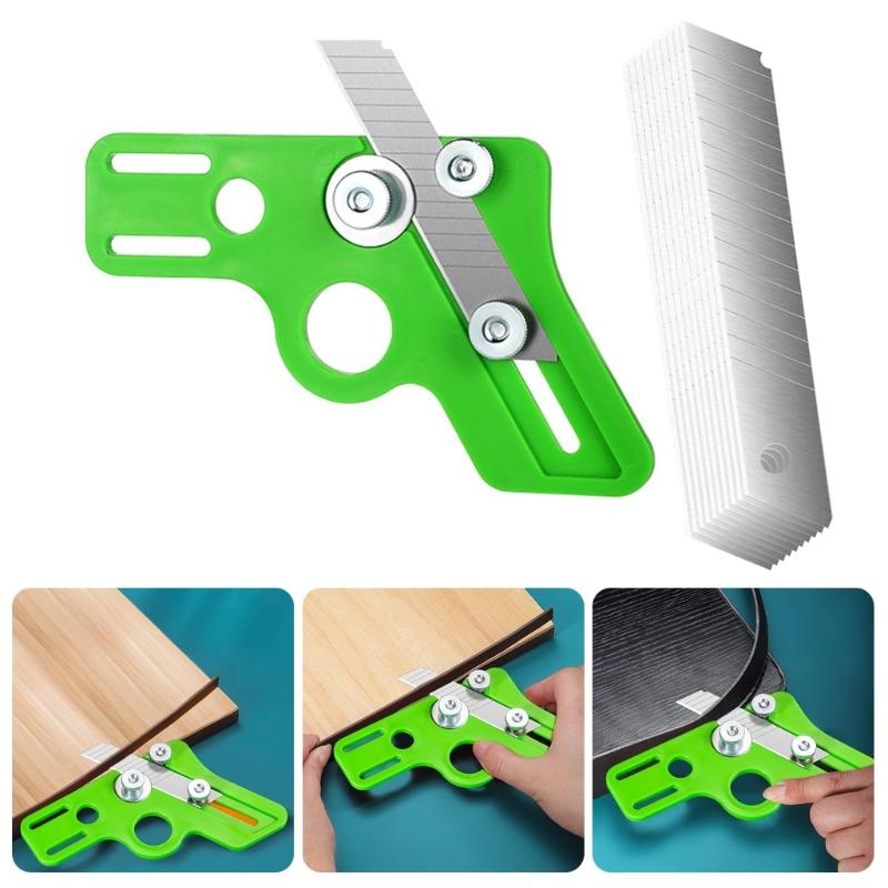 Professional Manual Edge Trimmer Veneer Cutting Tool with Retractable Blade for Precise Woodworking and Furniture Making