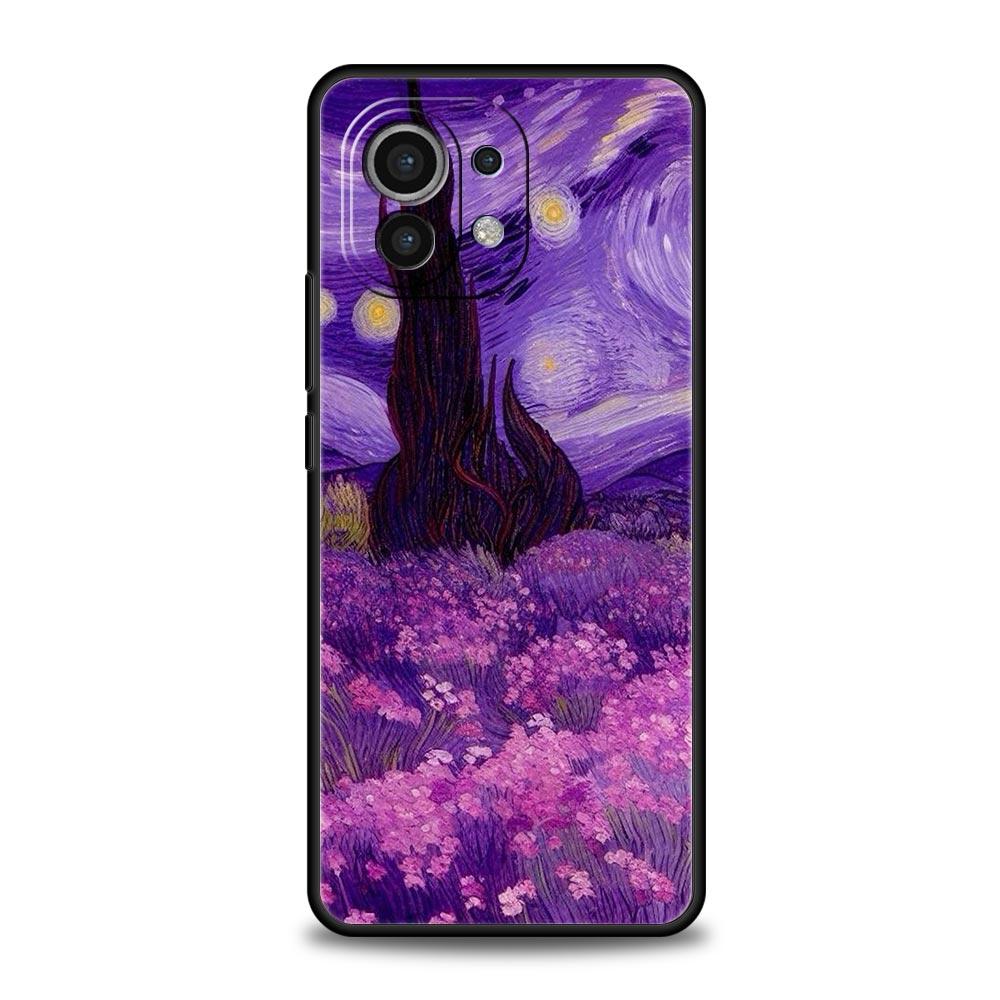Coque de téléphone pour Xiaomi Mi 14 13 12 11 Lite 13T 12T 11x 11T 10T Pro 9T Note 10 Lite Housse souple en silicone Nuit étoilée van gogh