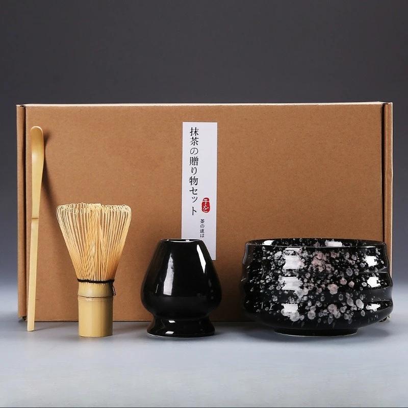Japanese Matcha Tea Set Whisk Stand Tea Ceremony Matcha Bowl Grinder Brushes Tea Tools Holder Tea-making Tea Accessories