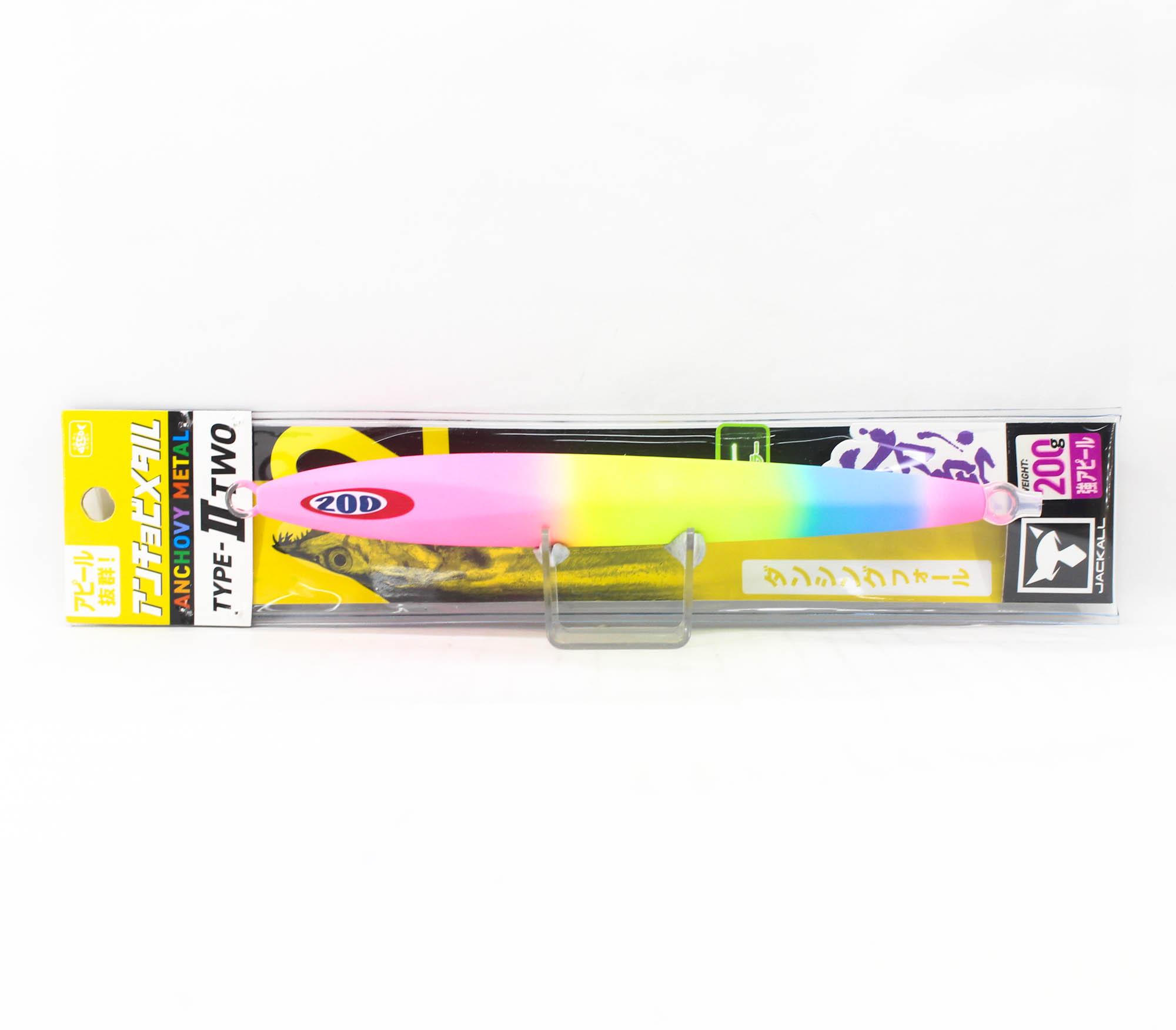 

Jackall Metal Jig Anchovy Type 2 Slow Slide 200 grams Glow Candy (2316)