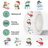 500pcs Children's Christmas Rewards Stickers Roll Cute Cartoon Snowman Clipboard Festivals Gift Decoration Pattern Labels