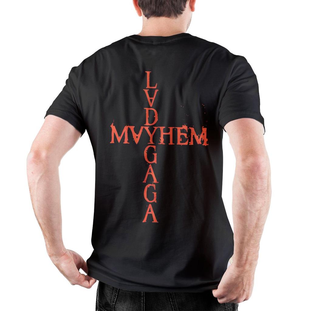 Lady Gaga Mayhem T-Shirt Male 2025 Tour Album Vintage Cotton T Shirts Beach O Neck Trending Tee Shirt Wholesale Oversized Tops