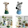 Animal Face Vase Home Decor Living Room Table Decoration Art Statue Ornaments,Creative,Dried Flower Vase Modern,