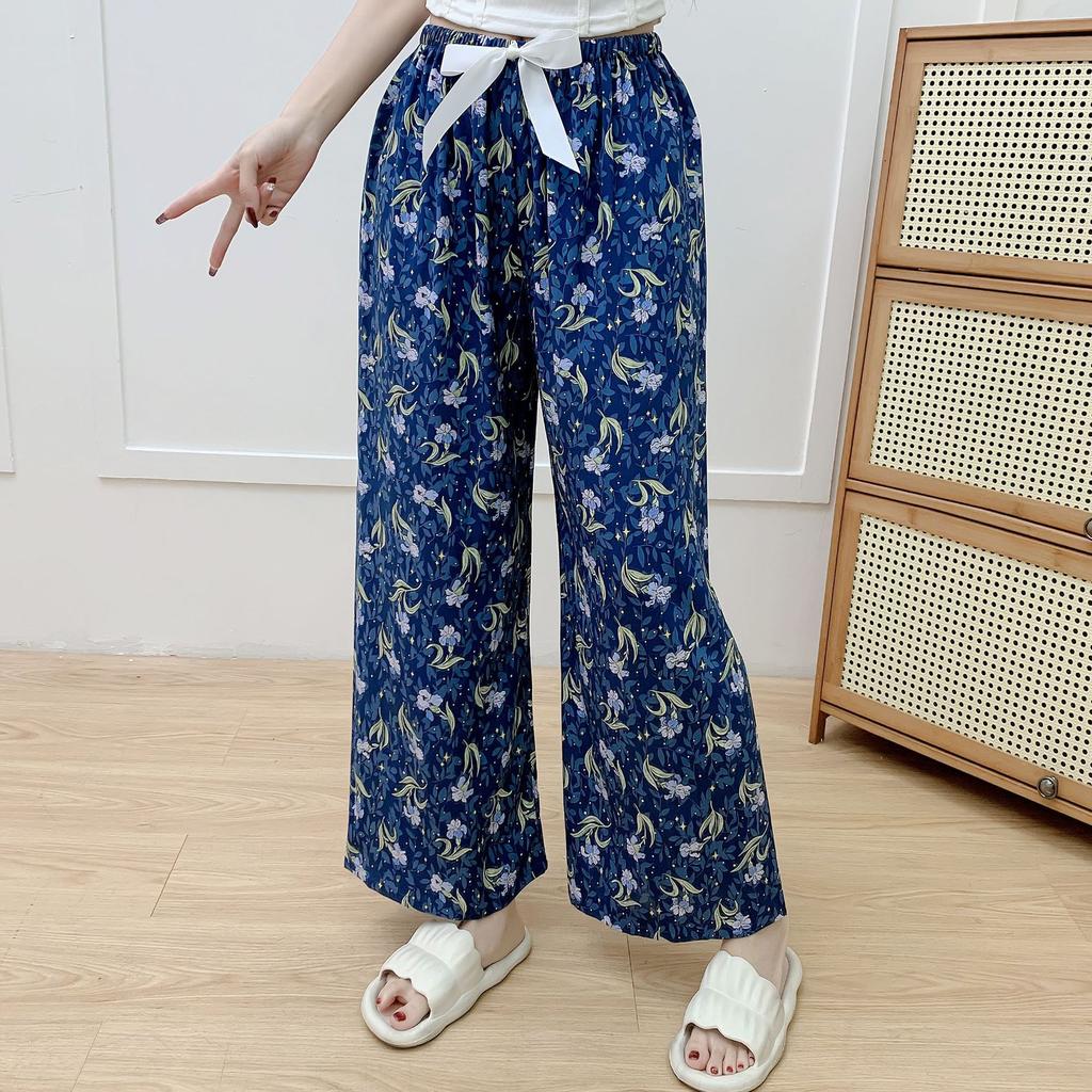 Cotton Silk Pajama Pants for Women, New Summer Style, Thin Cotton Casual Pants, Can Be Worn Outside, Large Size Home Pants