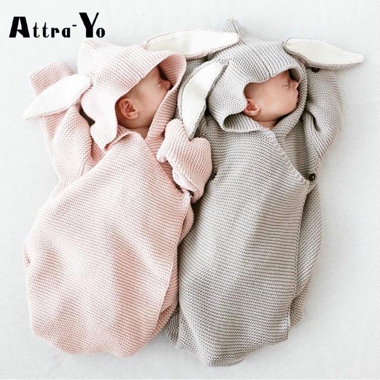 Baby Neugeborenes Schlafsack Strick Häkel Wrap Swaddling Häkel Kinderwagen