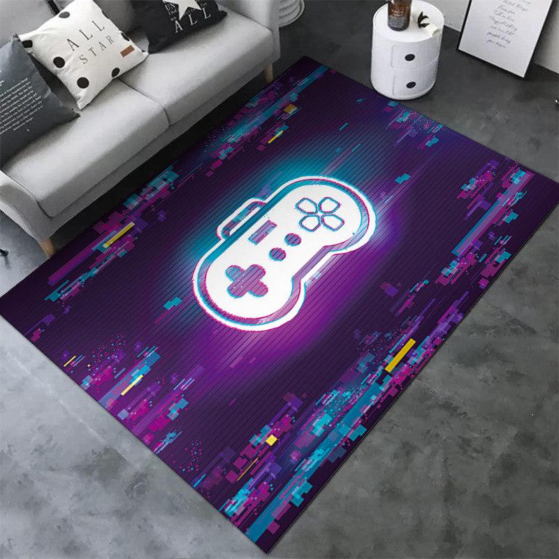 3D Cartoon Gamer Game Controller Area Rug,Carpet Rug for Living Room Bedroom Sofa Doormat Decoration Kid Play Non-slip Floor Mat