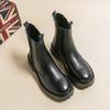 Fashion Classic Black Fashionable Men's Breathable Thick Soled High Top Boots for Autumn New Men's Comfortable Chelsea Outdoor Boots
