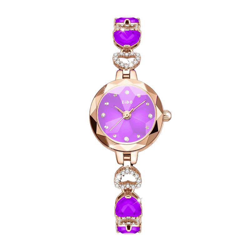 ZIDO Elegant Women's Crystal Rhinestone Waterproof Quartz Wristwatch