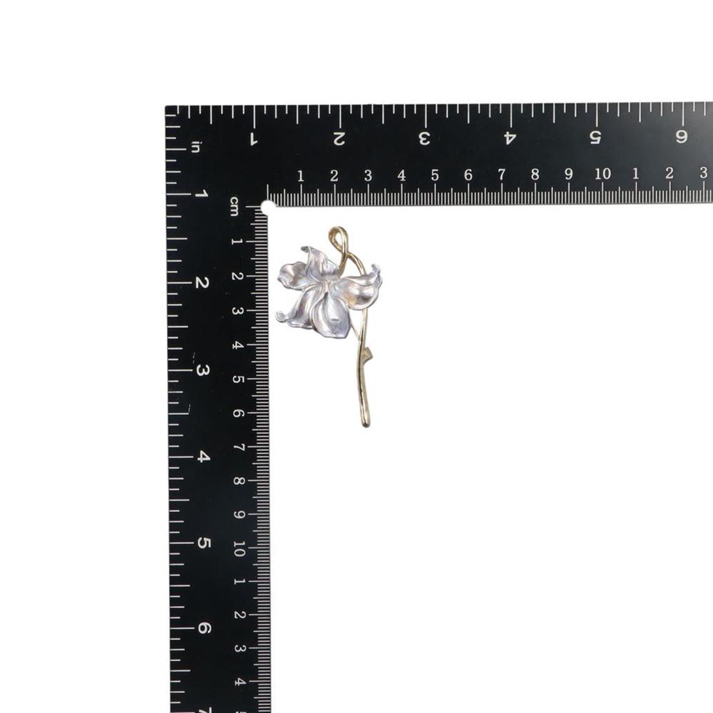 Three-dimensional Shiny Flower Brooch Zinc Zinc Alloy Fashion Jewelry Oil Dripping Brooch  Activity Gifts