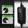 Jatrhg ev chargeur 7m 3.6kw-1.5kw 16a|13a|10a|8a type 2 câble de charge voiture electrique portable courant commutable chargeur ev