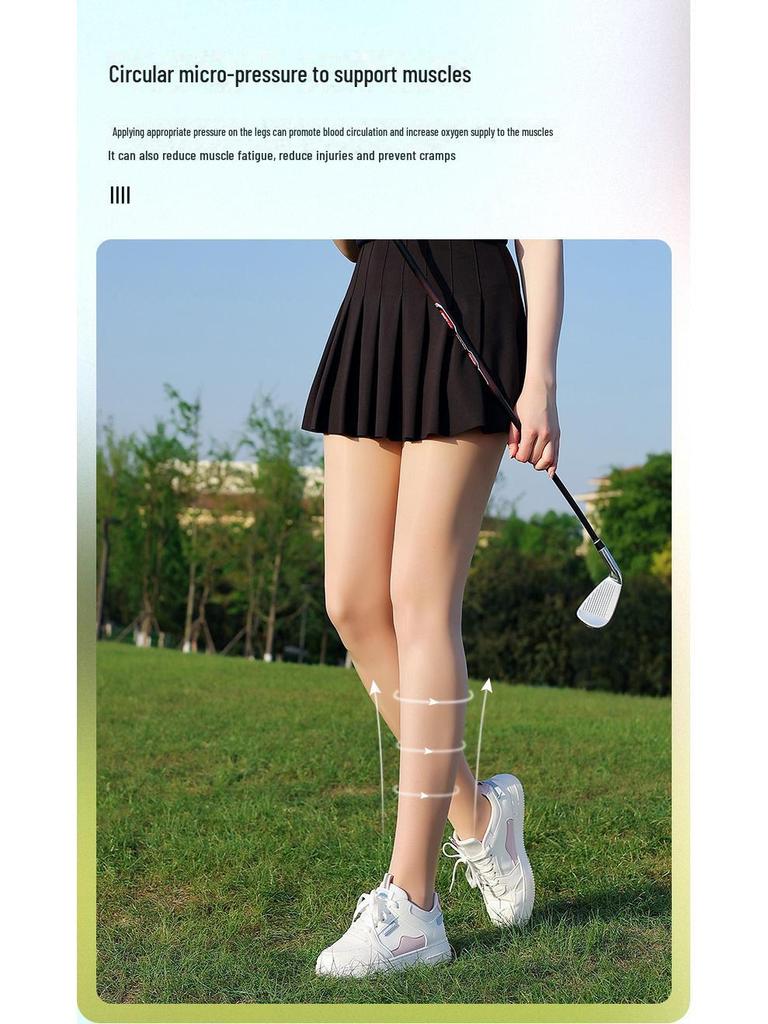 Ice Silk Women's Pantyhose - Summer Golf Yoga Thin Velvet, Breathable & Anti-Snagging XWZ09