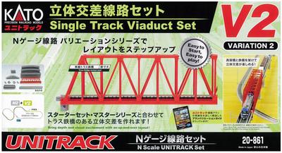 KATO N Gauge Inner Double Track Endless Set V2 20–861 Eisenbahn-Modell-Schienen-Set
