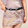 Pu Leather Western Style Belt Carving Y2K Jeans Belt Fashion Bohemian Waist Belt  Women