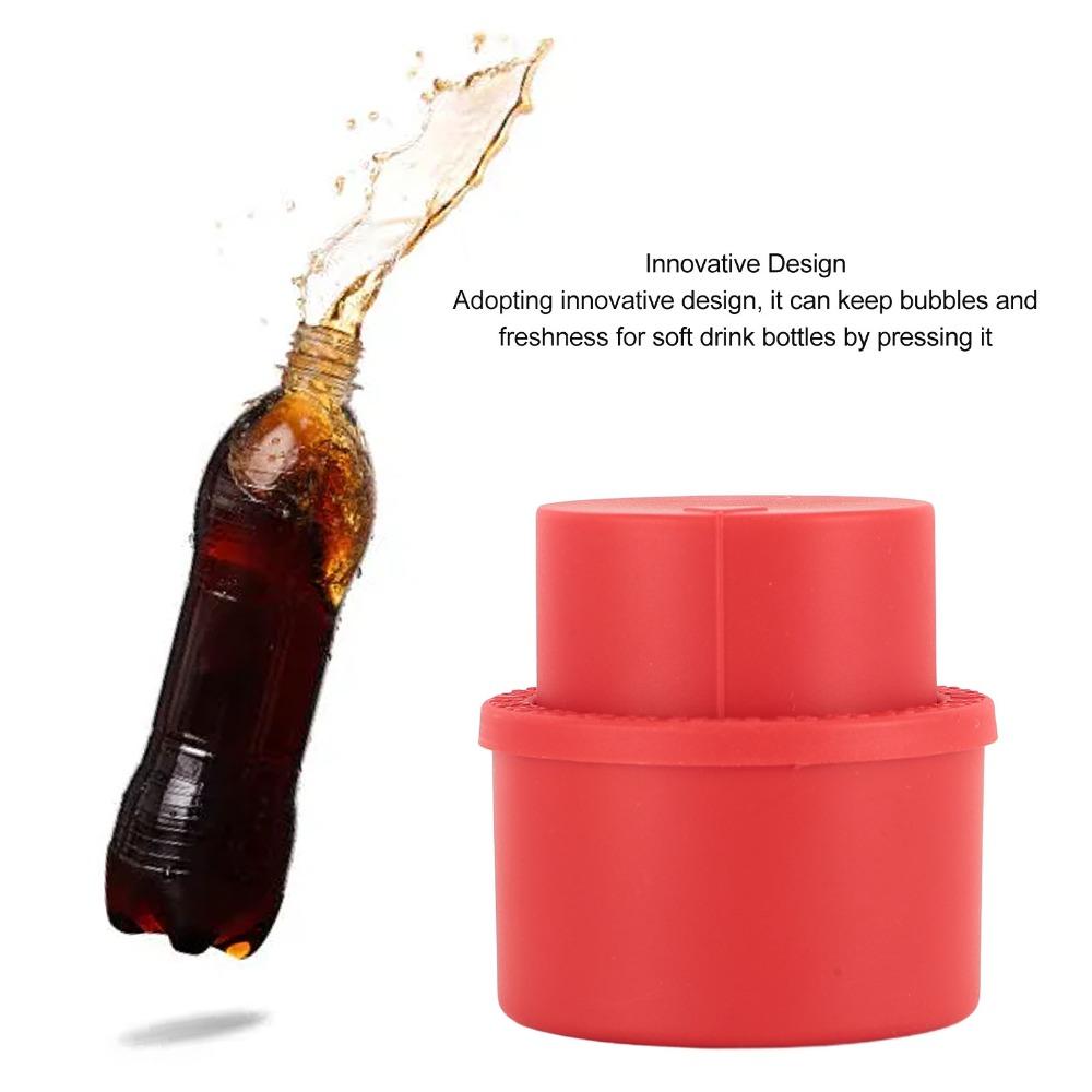 3 PCS Red Black Bottle Pump Cap ABS Beverage Bottle Cover Soda Bottle Stopper Home Kitchen Storage