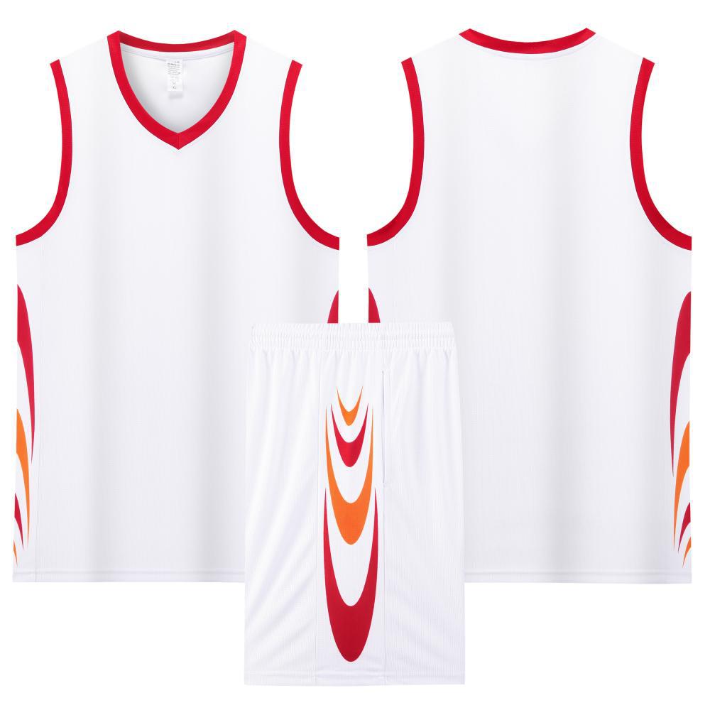 Men's Quick-Dry Breathable Basketball Uniform with Customized Team Letters and Numbers