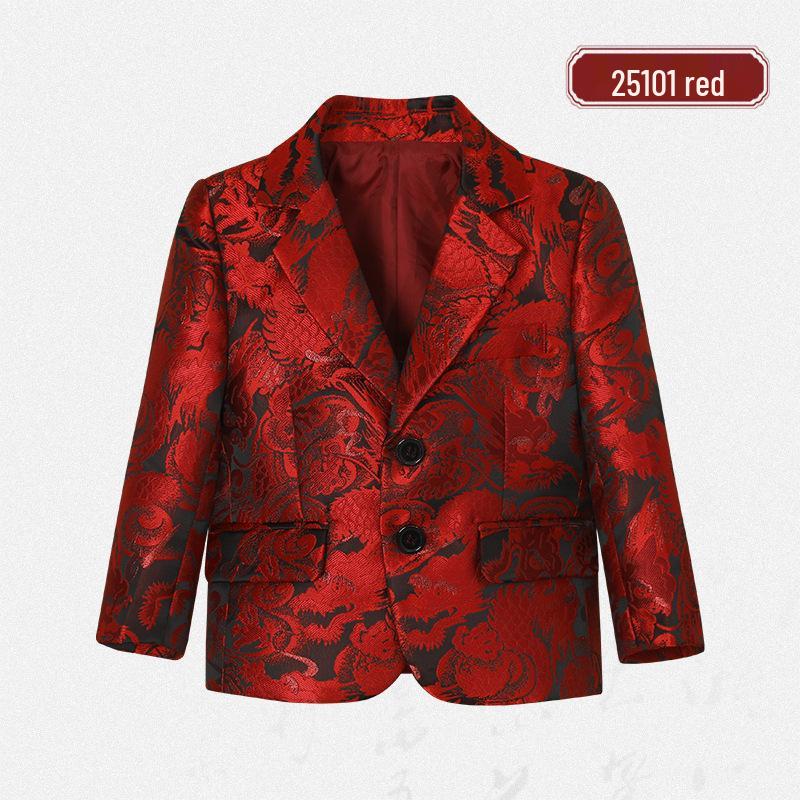 

Традиционный китайский формальный набор блейзера для мальчиков для свадеб и выступлений 160 cm, 78-91 kg