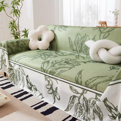 Sofa Cover Cloth Summer Sofa Slipcover All Wrapped Cover Cover Summer Sofa Cover Ice Silk Sofa Cushion Gauze Kerchief Cushion