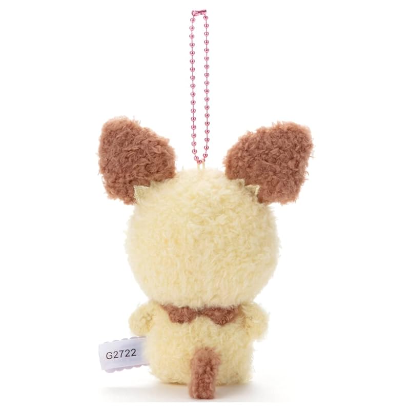 Takara Tomy Arts Pokémon Poké Piece Plush Ball Chain Mascot Pichu, Approximately 12cm Tall