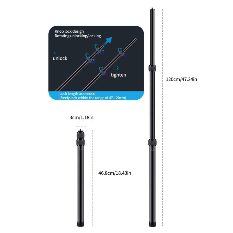 Nastavitelný držák na kameru do auta se 3 přísavkami a 1,2m ramenem pro natáčení videa z pohledu třetí osoby