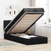 VidaXL Ottoman Bed Frame with Mattress Black 80x200 Cm Fabric 3311416