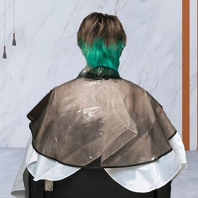Professional Waterproof Hair Dye Cape Wrapped Round Neck Design Hairdressing Shawl Barber Shop Hair Cutting & Grooming Cape for Women Men