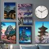 New Japanese Landscape Retro Art Canvas Painting Cartoon Poster Office Wall Painting Living Room Bedroom Home Decoration Mural No Frame