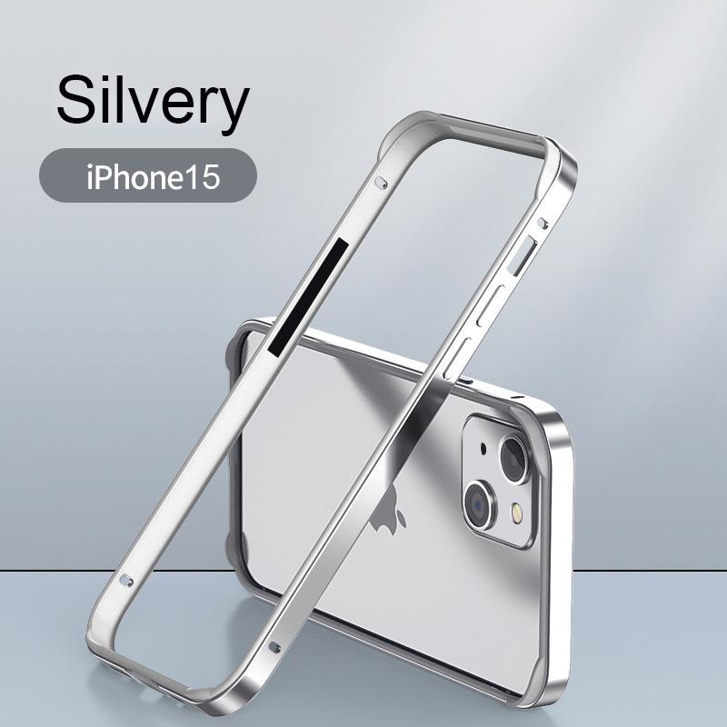 Hybrid Silicone Frame Aluminum Metal Phone Case For iPhone 17 16 15 14 13 12 Pro Max Better Heat Bumper
