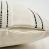 Pillow Case Polyester Cotton Beige with Color Stitching Perfectly for Sofa Bedroom Office Chair Decoration Pillowcase