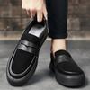 Men's Shoes Luxury Suede Leather Casual Shoe Non-slip Soft Sole Driving Shoes Slip-On Loafers New Business Shoes for Men Sneaker