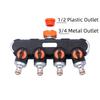 Splitter Design 4-Way Faucet Diverter Tap Connector Hose Connector Splitter  Garden Watering