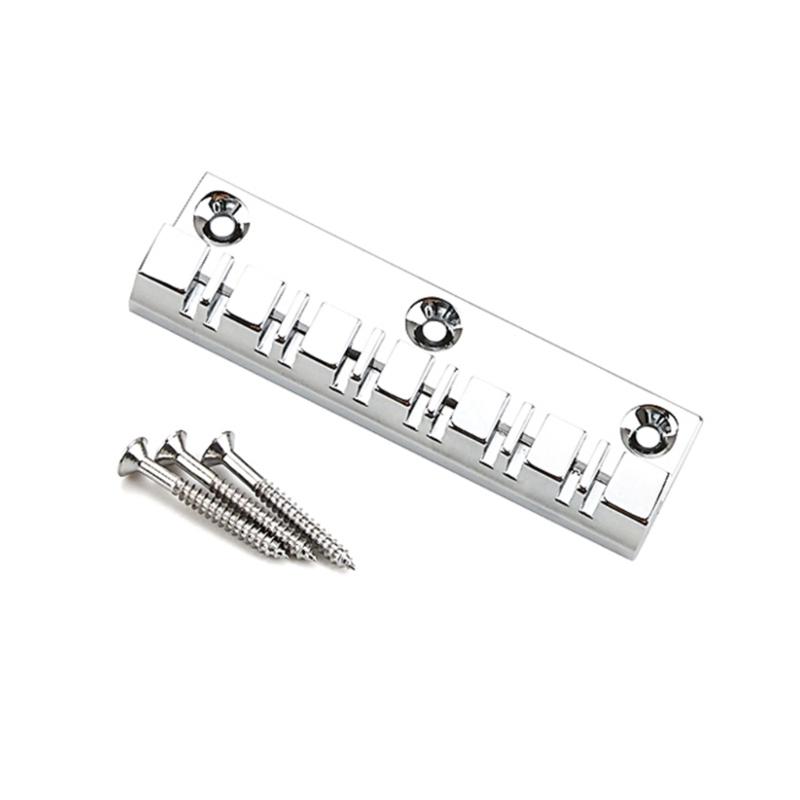 12 Strings Metal Guitar Bridge Replacement Fixed Harp Bridge Electric Guitar Accessories Durable and Practical