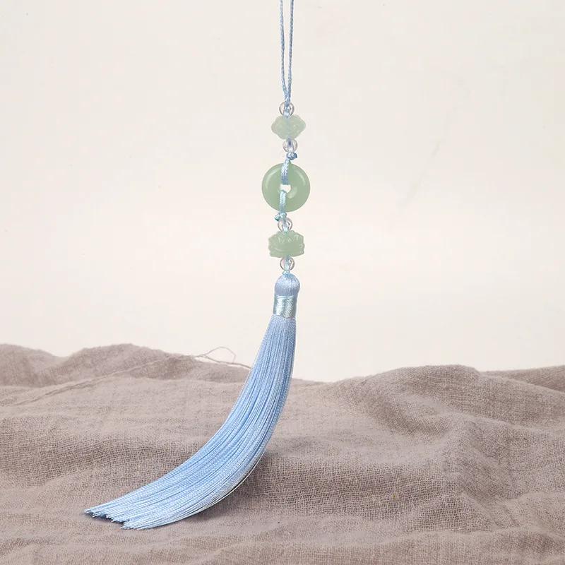 2Pcs Imitation Chinese Knot Tassels DIY Curtain Clothes Bag Craft Supplies Classical Style Tassel Pendant 13cm Beaded Fringe