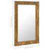 VidaXL Miroir mural style baroque 50x80 cm Doré 320321